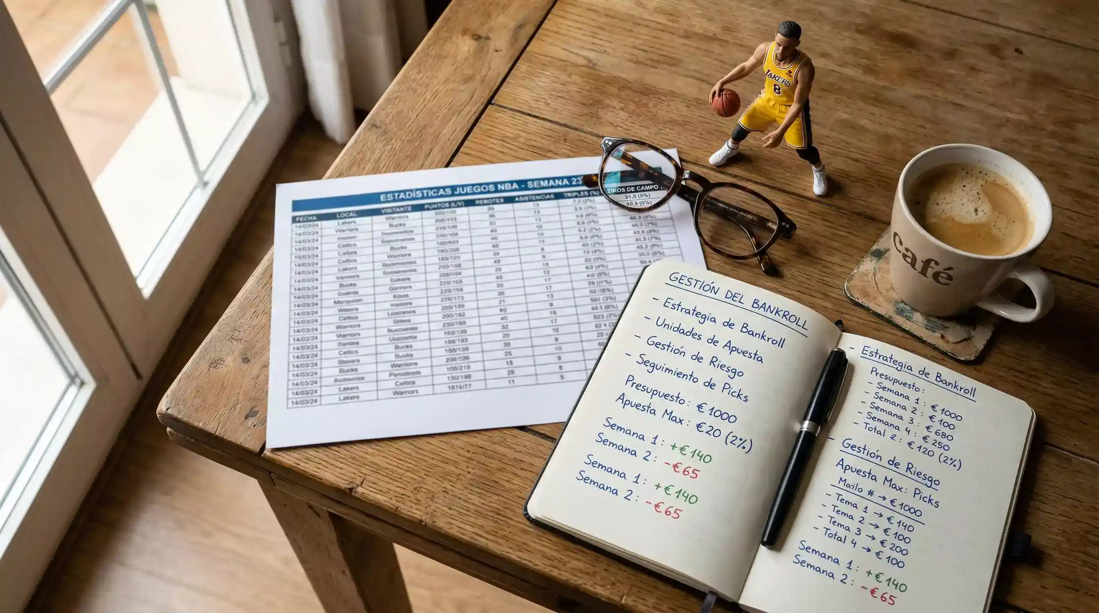 Estrategias de apuestas NBA: análisis de datos y gestión de bankroll